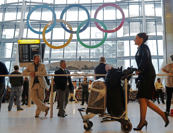 Airport unveils Olympic Rings for London Game