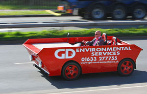 Teenages compete in soapbox derby race in Estonia