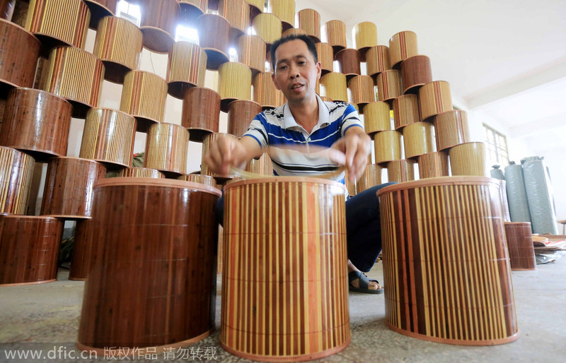 Farmers climb bamboo ladder to riches