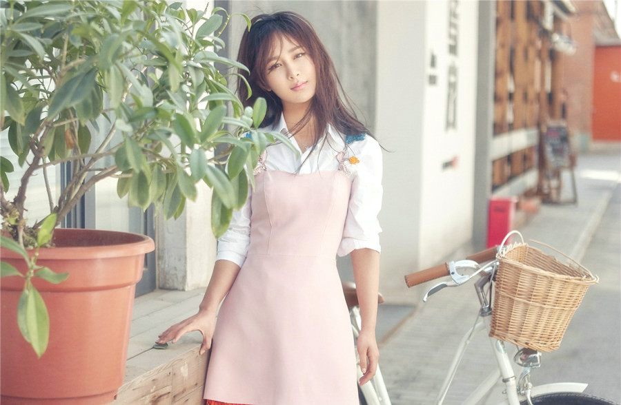 Actress Yang Zi models for fashion spread