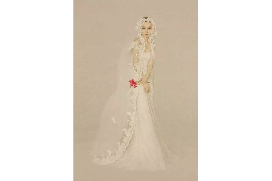 Female celebrities featured in Chinese-style fashion photos