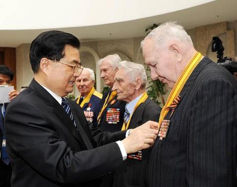 Hu: Soviet soldiers' merits in China remembered