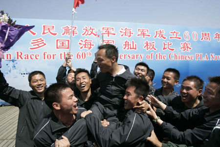 Sampan race marks navy anniversary