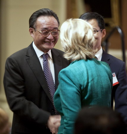 Top Legislator Wu meets with US officials