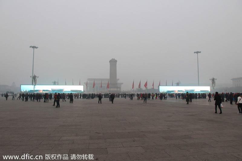 Beijing waits for cold wave to disperse smog