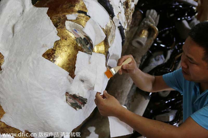 Hydrating mask for Buddhist deity