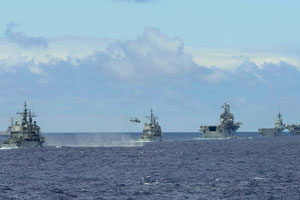 Armed policemen conduct combat exercises in Shanghai