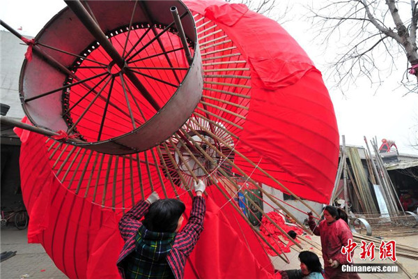 Village that lights up Chinese New Year