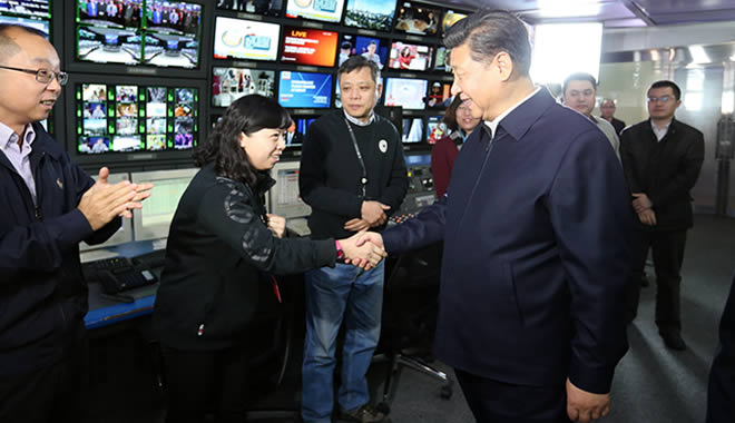 Xi visits three State media organizations in Beijing