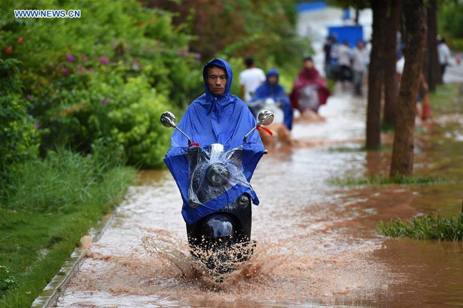 After Typhoon Nida, torrential rain hits South and Central China