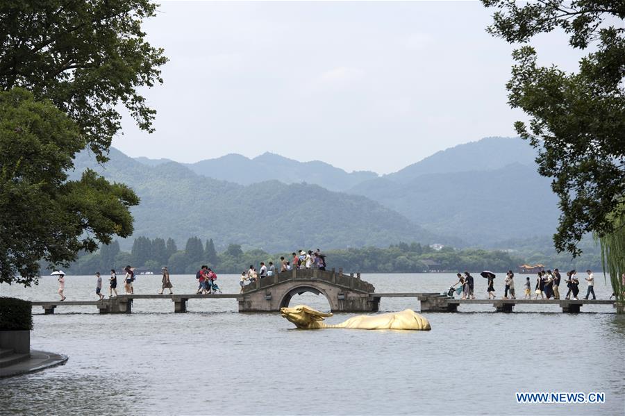 Chine : Lac de l'Ouest à Hangzhou, ville hôte du prochain sommet du G20