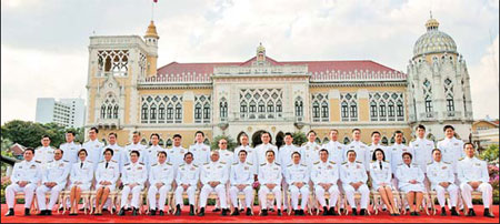 Thai monarch swears in new government
