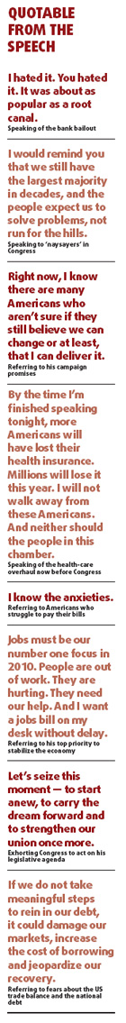 The state of Obama: More humble