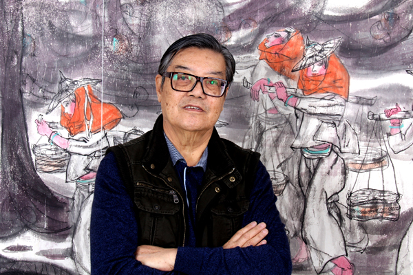 Xinjiang's people and culture inspire Lin Feng to paint