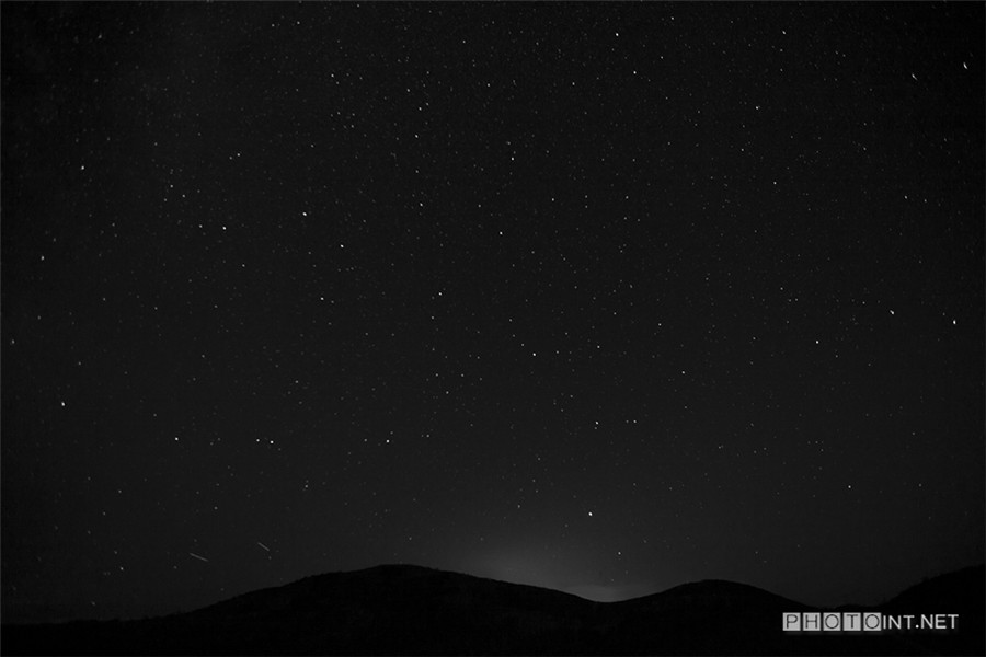 Amazing landscape of China in white and black