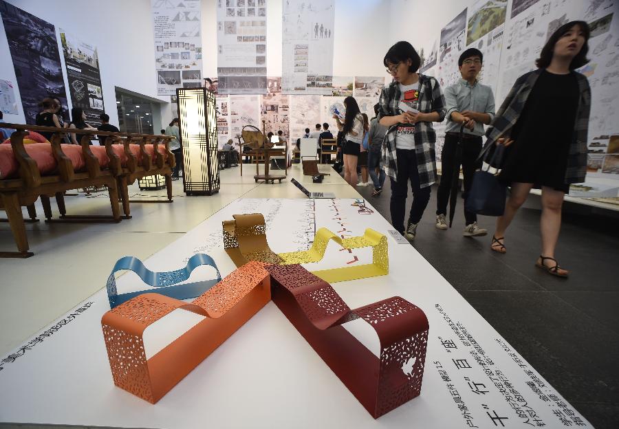 Exhibition displayed for art undergraduates of Tsinghua University