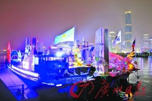 8艘亞運(yùn)花船重現(xiàn) 巡游珠江添盛景
