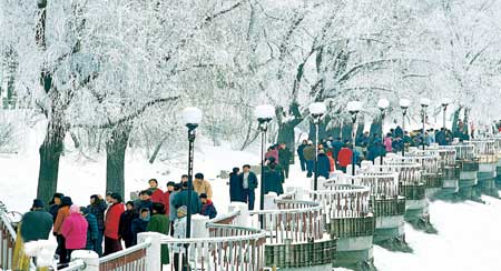 最美雪景 吉林霧凇