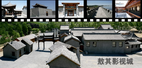 全國網(wǎng)絡(luò)媒體龍江行記者團參觀敖其灣影視城