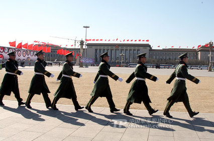 聚焦武警北京總隊兩會執(zhí)勤哨兵