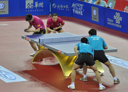 中國男雙提前包攬冠亞軍