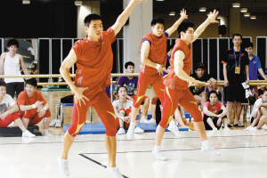 中國代表團(tuán)積極備戰(zhàn)大運會