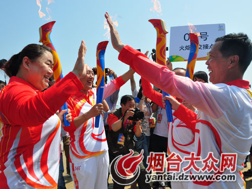 亞沙會(huì)火炬今日在煙臺(tái)傳遞 奧運(yùn)冠軍邢傲偉第一棒