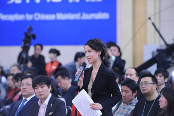 中央電視臺記者提問