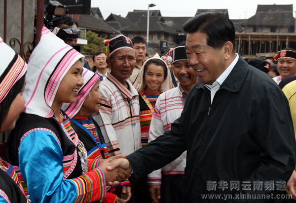 賈慶林在云南調研
