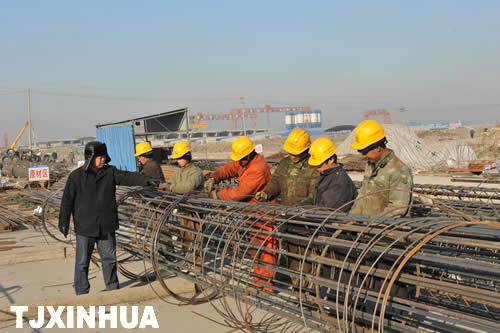 津秦客專、京津城際延長線冬季施工熱火朝天