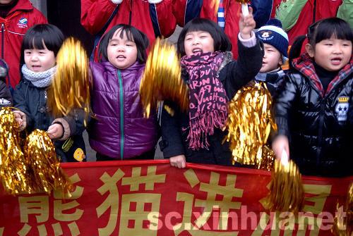 四川奧運熊貓安全抵達浙江溫嶺