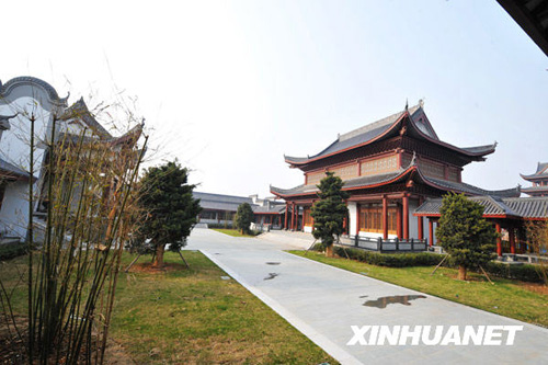 長沙橘子洲拱極樓外觀建設全面完工