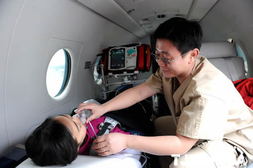 醫(yī)療救護(hù)飛行亮相內(nèi)地