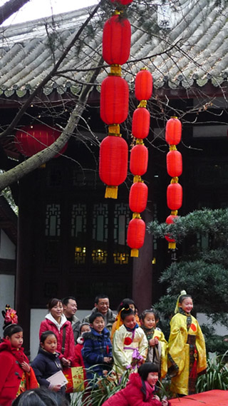 草堂詩童成為“人日”活動亮點