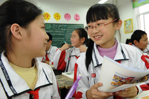 十萬外來工子女晉江喜上學