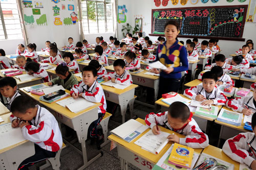 十萬外來工子女晉江喜上學