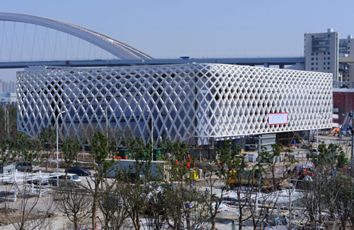 世博展館進入最后裝飾布展階段