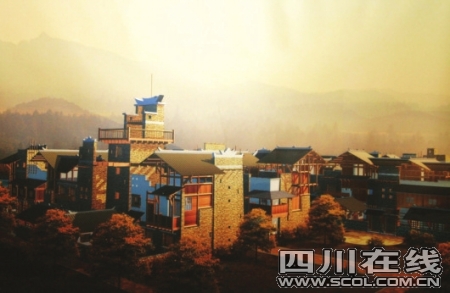 北川新縣城11月底亮相 4條景觀河寓意“四川”