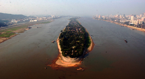 長沙橘子洲打造“生態島”