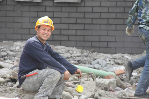 影像特寫：福建援建彭州施工者表情