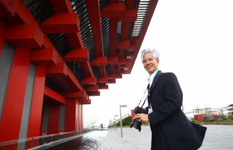 世博中國館總設(shè)計師攜全家參觀世博園(組圖)