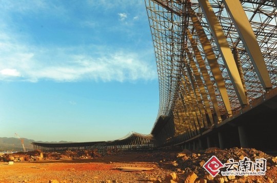 昆明新機場建設(shè)工程進展順利