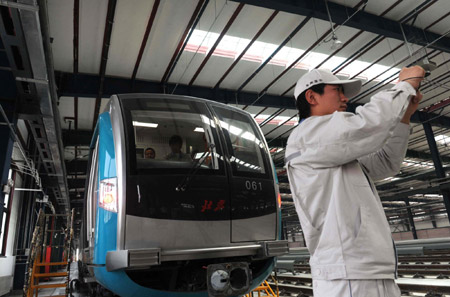 北京地鐵大興線試車