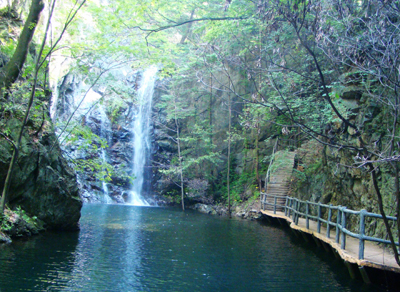 河南西峽：天然氧吧老君洞 風(fēng)景秀麗野人谷(圖)