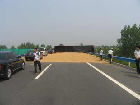 球迷為看世界杯 貨車“霸占”高速路