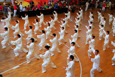 河南潢川舉辦全民健身活動