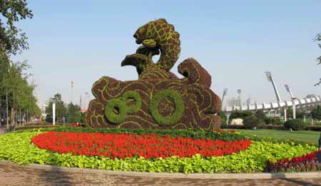 600萬盆鮮花扮靚泉城濟(jì)南（圖）