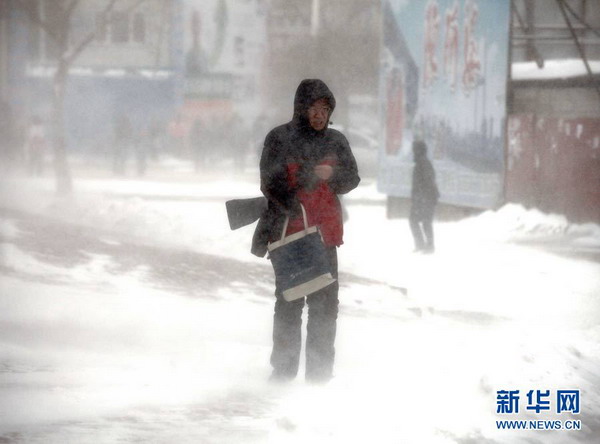 我國北方多個城市遭受暴雪襲擊(圖)