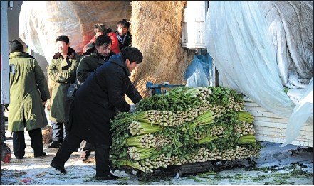山東壽光蔬菜進(jìn)京后漲數(shù)倍 菜農(nóng)中間商抱怨利薄