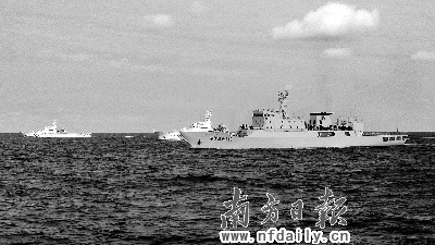 漁政310船巡航釣魚島20天:和日本最強巡邏船對峙